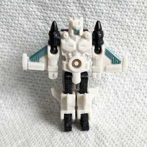 2005 Transformers Safeguard Cybertron Minicon RARE White Jet Vector Prime Figure - Picture 1 of 8