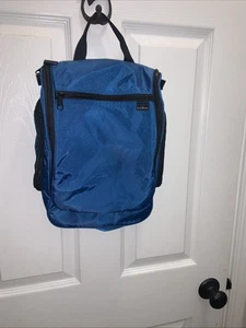 LL Bean Personal Organizer Toiletry Bag Small Hanging Shower Caddy Mirror Blue - Picture 1 of 6