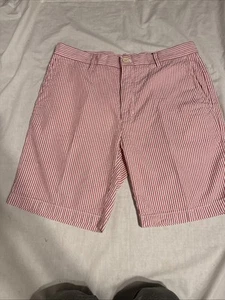 vineyard vines breaker shorts light pink striped 9” Inseam Sz 34 - Picture 1 of 13
