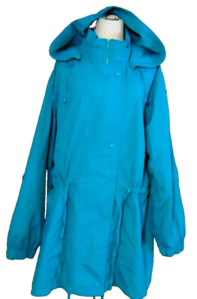 ABRIGO DE LLUVIA MUJER DENTRO VERDE TODA TEMPORADA PARKA CHAQUETA ABRIGO CON CAPUCHA FORRADO DE LANA ~ 3X Foto 1 de 4