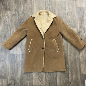 Vintage Fingerhut Fashions 60s 70s Women 10 Faux Shearling Serpa Corduroy Jacket - Picture 1 of 11