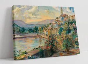 MENCI CLEMENT CRNCIC, VISTA DE NOVI VINODOLSKI - LONA PARED ARTE IMPRESIÓN IMAGEN - Imagen 1 de 2