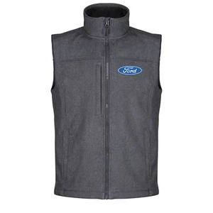 Chaleco chaleco chaleco chaqueta gris FORD Softshell ligero para hombre - Imagen 1 de 2