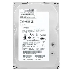 Netapp X411A-R5 108-00233+A0 450 GB 15000RPM HUS156045VLS600 SAS 3.5" Inch - Picture 1 of 5