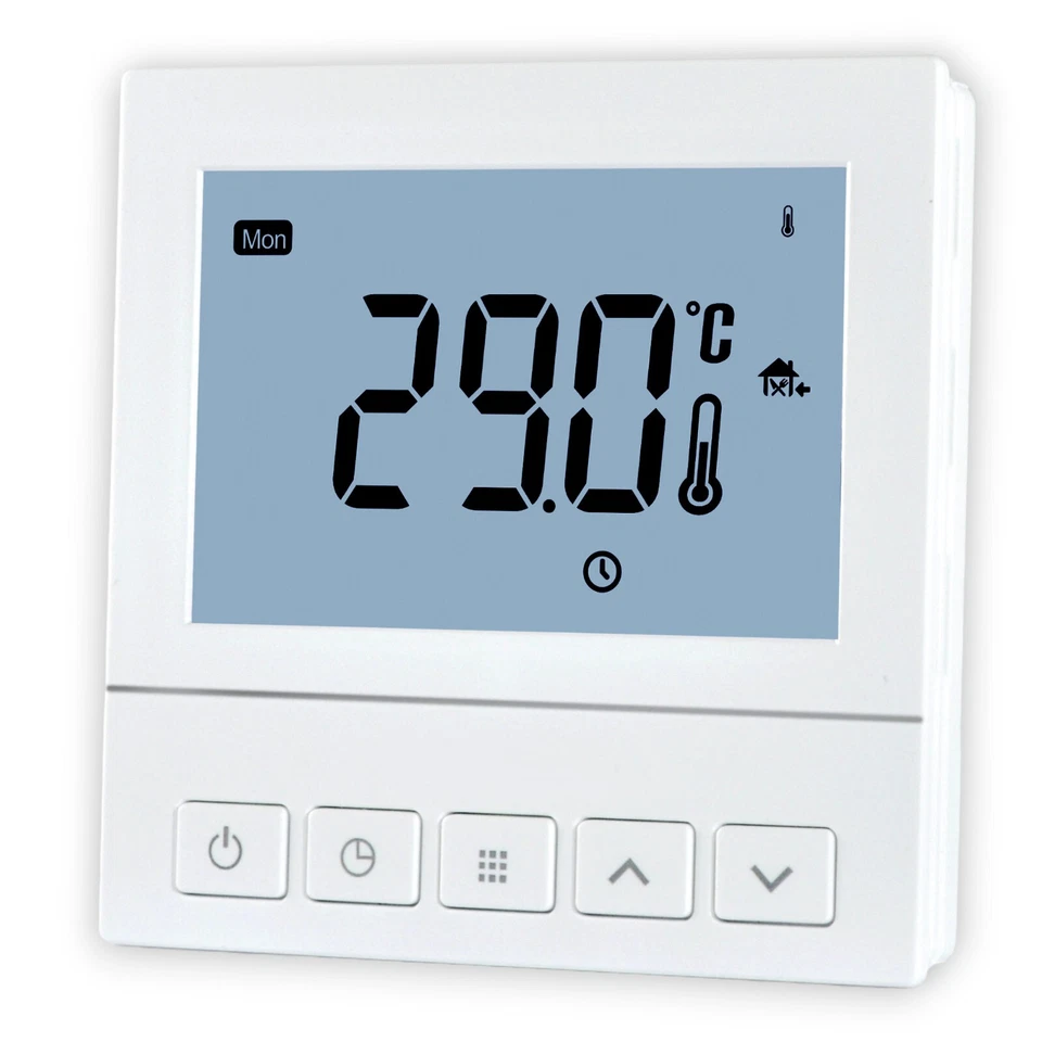 Digital Weekly Programmable LCD Water Underfloor heating Room Heating Thermostat - Image 1 of 4