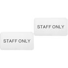  2pcs Staff Only Door Sign Multi-use Staff Only Wall Sign Replacement Restaurant