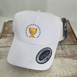 Presidents Cup White Golf Hat Cap Quail Hollow 2022 PGA NEW! Size Small/Medium - Picture 1 of 9