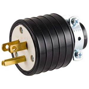 Heavy Duty US 3-Pin Rubber Plug 15A 125V Rubber - Imagen 1 de 7