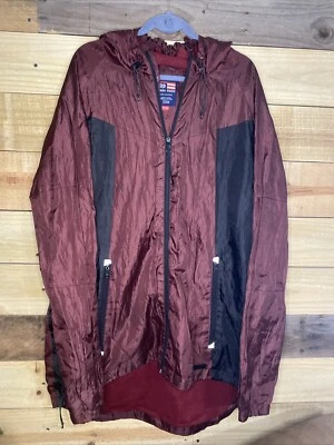 Chaqueta cortavientos de colección Phat Farm para hombre 5XL borgoña negra con capucha cremallera completa hip hop Foto 1 de 4