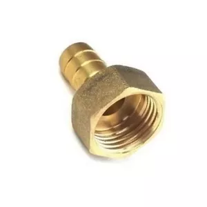 Fitting 1/2" BSPP Female to 3/4" Barb Hose ID Brass Heater Pipe Fuel Gas P-2V - Picture 1 of 1