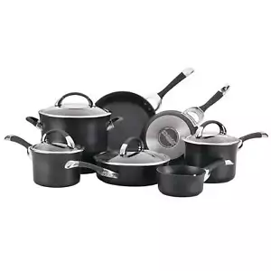 Circulon Symmetry Nonstick Induction 11 Piece Cookware Set Black - Picture 1 of 12