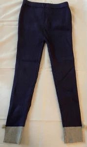 Vignette Winter Pullover-Strick gerippte Leggings-marineblau-Neu mit Etikett Mädchen 14 - Bild 1 von 1