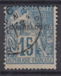 GUADELOUPE : ALPHEE DUBOIS OBLITERE N° 19d VARIETE GUADELOUEP - COTE 165 € - Picture 1 of 2