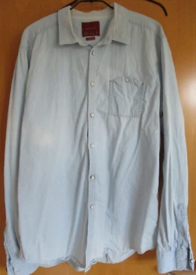 Vintage Jeanshemd Springfield Gr. XL5 hellblau 100% Baumwolle retro - Bild 1 von 4