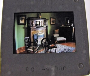 De colección 1985 FujiChrome película deslizante fotografía castillo chimenea salón - Imagen 1 de 2