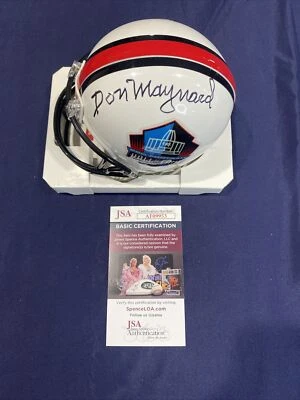 Don Maynard SIGNED Football Hall of Fame Mini Helmet JSA COA AUTOGRAPHED - Image 1 of 4