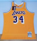 Pic of Mitchell & Ness Shaq O’neal #34 Lakers 1996-97 HWC Swingman Jersey Mens 2XL XXL For Sale