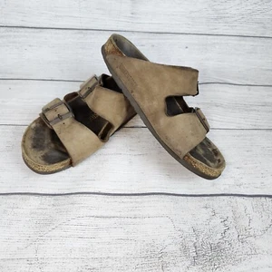 Birkenstock Arizona Oiled Leather Sandals Tobacco Brown US 6 EU 37 Distressed - Bild 1 von 13