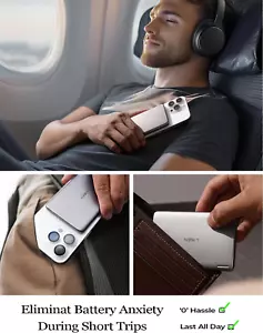 LISEN 0.3โโ Ultra Slim MagSafe Portable Charger iPhone,Alloy 5,000mAh Wireless C - Picture 1 of 9