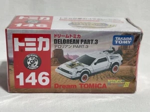 TAKARA TOMY DREAM TOMICA 146 JAPAN Back To The Future III 3 DeLorean, HTF! - Picture 1 of 5