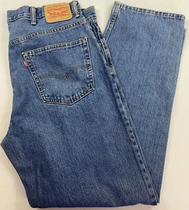 Jeans Levis 550 para Hombres Lavado Medio Calce Relajado Pierna Cónica Denim Azul 40 x 32 - Imagen 1 de 11