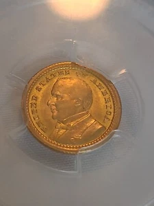 1903 LA PURCHASE MCKINLEY COMMEMORATIVE GOLD $1 DOLLAR GRADED PCGS MS 65 Rare - Picture 1 of 4