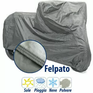1 TELO COPRIMOTO SCOOTER FELPATO SAGOMATO tg XXL 264x104x127cm 250gr MQ MOTO - Foto 1 di 3