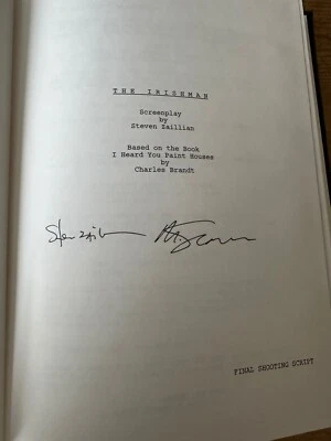 THE IRISHMAN FOR YOUR CONSIDERATION FYC SIGNED SCREENPLAY SCRIPT Martin Scorsese - Image 1 of 4