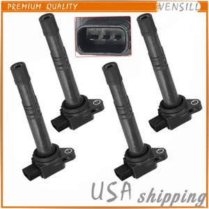 Set of 4 Pcs Ignition Coils 30520-PNA-007 For Honda Accord CR-V Acura RSX 99-12 - Picture 1 of 6