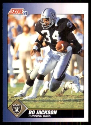 1991 Score #100 Bo Jackson Los Angeles Raiders - Image 1 of 2
