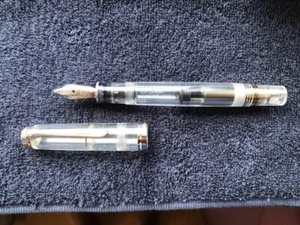 Pelican M805 Demonstrator Nib M skeleton with parts engraving Japan Free Ship - Picture 1 of 5