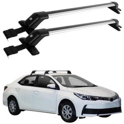 For Toyota Corolla Roof Rack Cross Bar Aluminum Luggage Kayak Carrier with Lock - Image 1 of 4