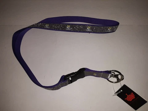 LSU Tigers  NCAA Glitter  Lanyard Key Ring Cover