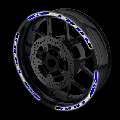 PEGATINA DE LLANTA REFLECTANTE SH02 azul 17 pulgadas para Suzuki GSXS1000 16 17 18 19 20 Foto 1 de 4