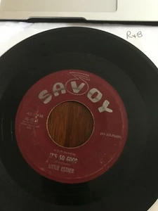 R&B 45 RPM RECORD - LITTLE ESTHER - SAVOY 45-1563 - Imagen 1 de 2