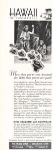1933 Matson Line: Hawaii More Than You've Ever Dreamed Vintage Print Ad - Picture 1 of 1