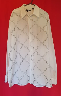 Camisa con botones Pronti Collection by Phita para hombre estampada micro poliéster talla L Foto 1 de 4