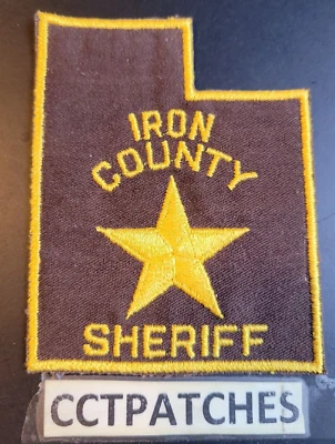 IRON COUNTY, UTAH SHERIFF SHOULDER PATCH UT - Image 1 of 2