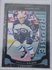 2015 O-Pee-Chee Platinum Marquee Rookies Black Ice 56/99 Nikolaj Ehlers Rookie - Picture 1 of 2