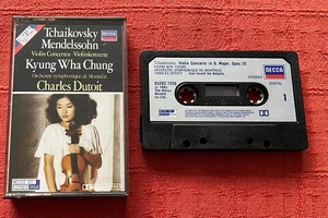 TCHAIKOVSKY/MENDELSSOHN/KYUNG WHA CHUNG - CASSETTE TAPE - VIOLIN CONCERTOS - Picture 1 of 5