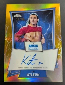 KIT WILSON 2025 WWE Topps Chrome Gold Refractor Auto /50 - Picture 1 of 7