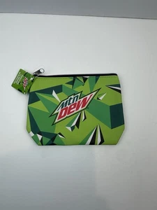 Mountain Dew Zipper Pouch Small Makeup Bag Coin Purse 7"x 5” - Picture 1 of 3