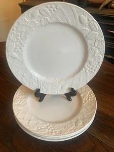 "Juego de 4 platos de cena vintage Mikasa inglés campo blanco 11"" DP900 Malasia" - Imagen 1 de 22