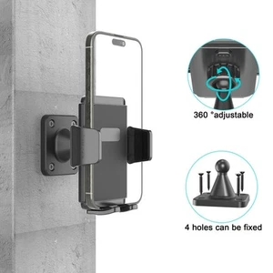 Wall Mount Holder for Smartphones with 360 Degree Flexibility and Secure Fit - Zdjęcie 1 z 12