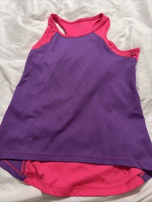 Camiseta sin mangas deportiva Bcg para niñas talla M rosa y púrpura Foto 1 de 2