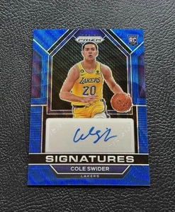 2022-23 Panini Prizm Cole Swider Blue Wave Signatures RC Auto #RSA-CSW Lakers - Picture 1 of 2
