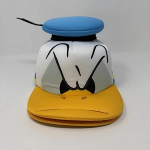 Disney Parks Angry Donald Duck Foam Mesh Trucker Baseball Hat Adult Sz Snapback - Picture 1 of 9
