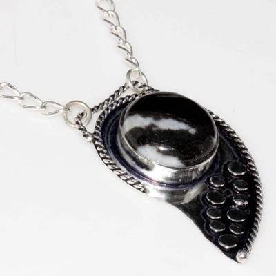 Impresionante Collar Blanco Búfalo Turquesa Plata 925 Chapado 17" Regalo Año Nuevo GW Foto 1 de 3