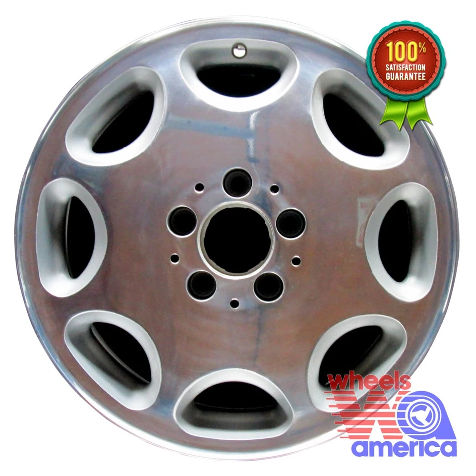 Wheel Rim Mercedes-Benz 300SD 300SE 400SE S320 S500 S580 S600 Polished OE 65153 - Image 1 of 4