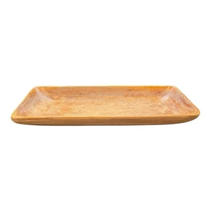 Wood Distressed Rectangle Trinket Dish Tray Platter Rustic Farmhouse 14" - Picture 1 of 4